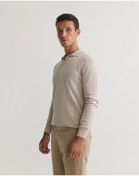 Oxford - Dominic Open Polo Collar Knit