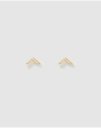 Arms Of Eve - Arrow Gold Stud Earrings