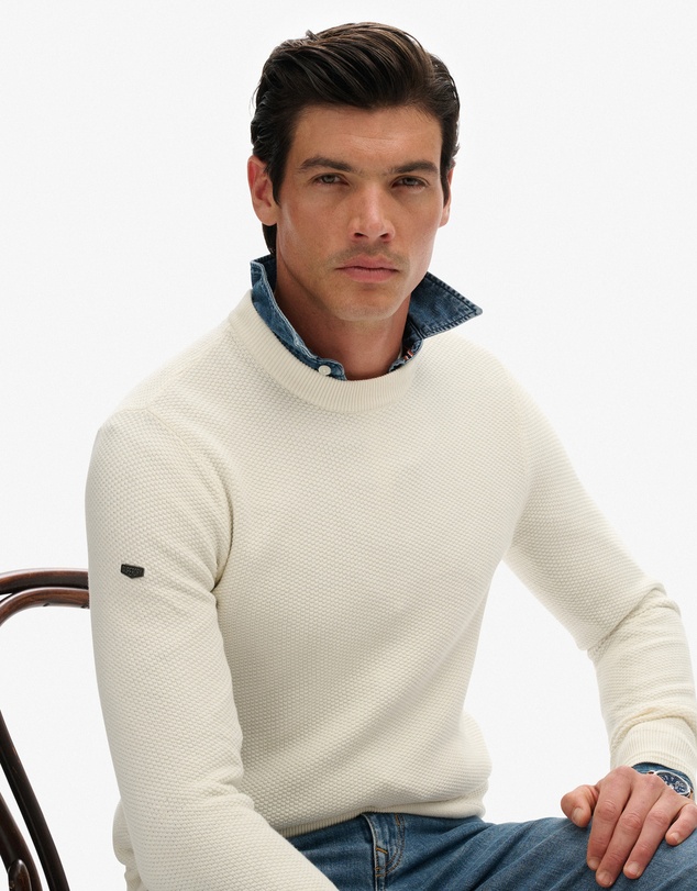 Superdry - Light Weight Cotton Texture Jumper