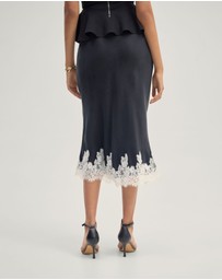 Oxford - Frieda Lace Trim Skirt