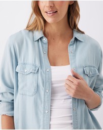 Ripe Maternity - Bec Chambray Shirt