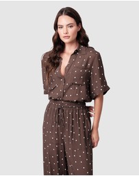 UNE PIECE - Short Sleeve Button-Up Shirt
