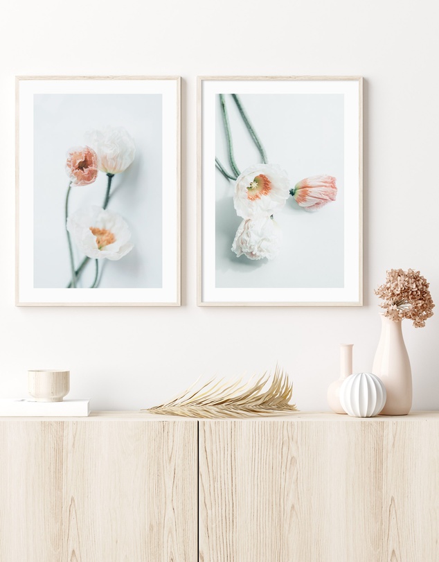 Olive et Oriel - Summer Poppies I Art Print
