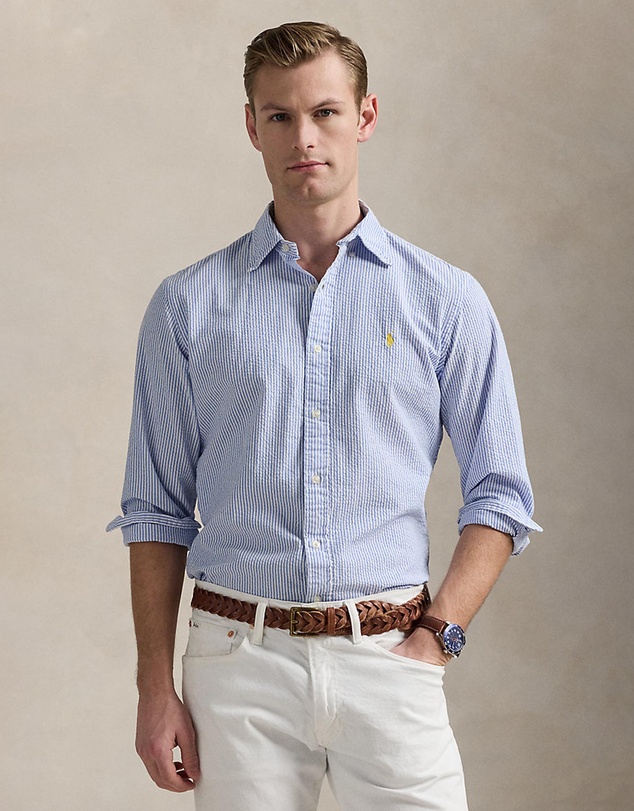 Polo Ralph Lauren - Custom Fit Striped Seersucker Shirt