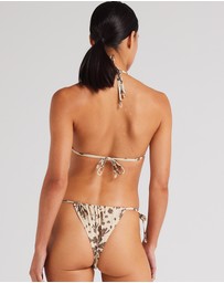 Poolside Paradiso - Zanzibar Slide String Tie Bikini Bottom - Marzipan