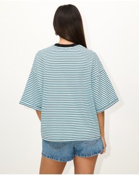Dazie - Serve Stripe T-Shirt