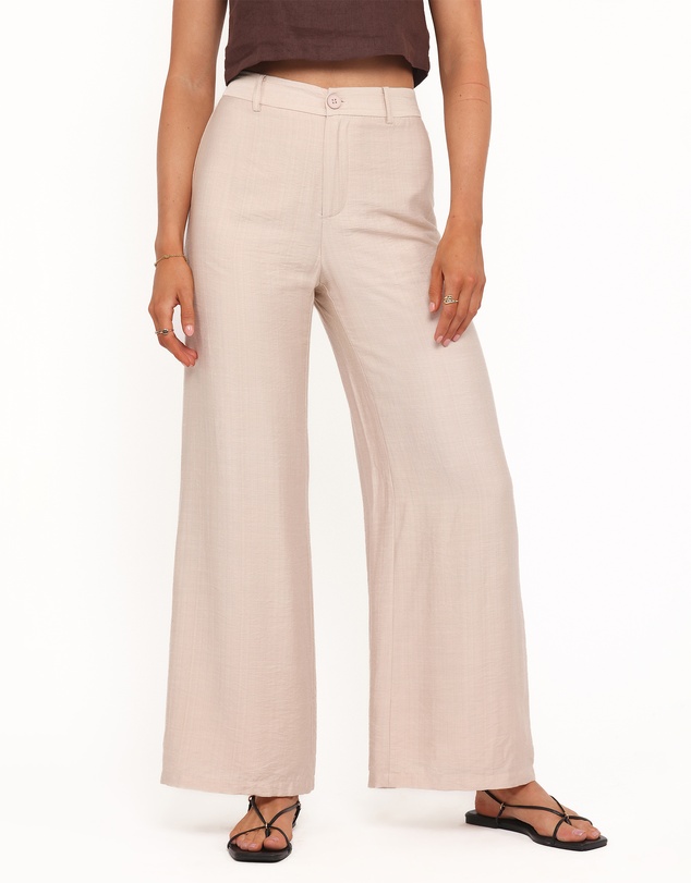 Petal & Pup - Lauren Wide Leg Pant - Beige