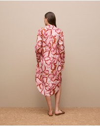 Trenery - Peony Relaxed Shirt Dress in Soft Pink