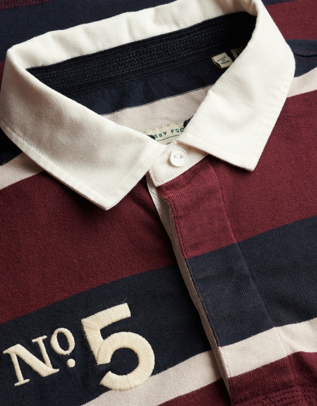 Superdry - Double Emblem Stripe Rugby