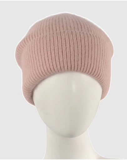 Max Alexander - European Made Pink Soft Wool Beanie