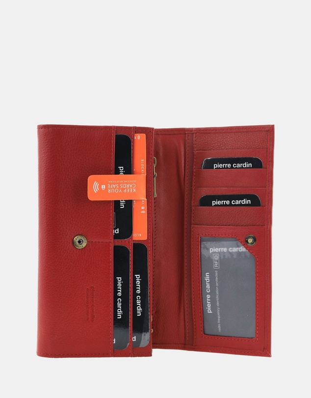 Pierre Cardin - Pierre Cardin Rustic Leather Ladies Wallet