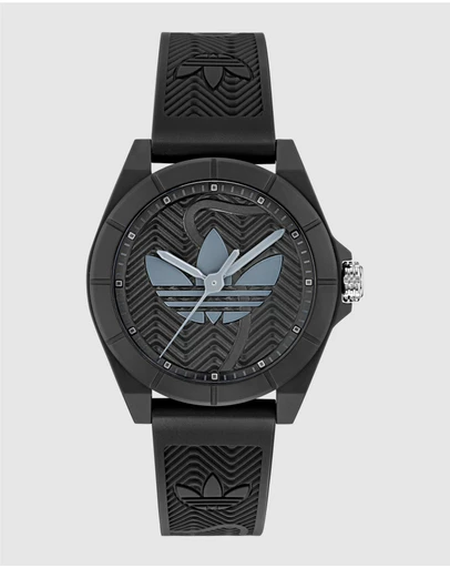 adidas Originals - Project Four 41mm Black Resin Watch