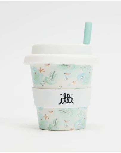 itti bitti - Reusable Baby Cino Cup With 2 Straws - Tangles