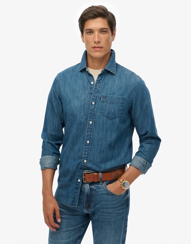 Superdry - Essentials Long Sleeve Denim Shirt