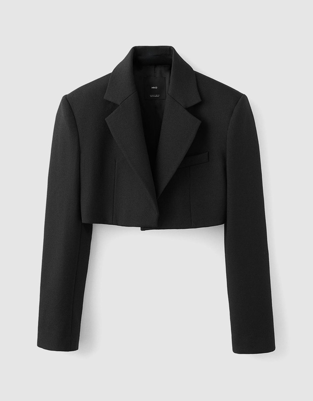 M.N.G - Wool Cropped Suit Jacket