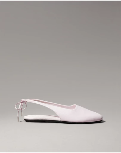 Calvin Klein - Leather Slingback Ballerinas