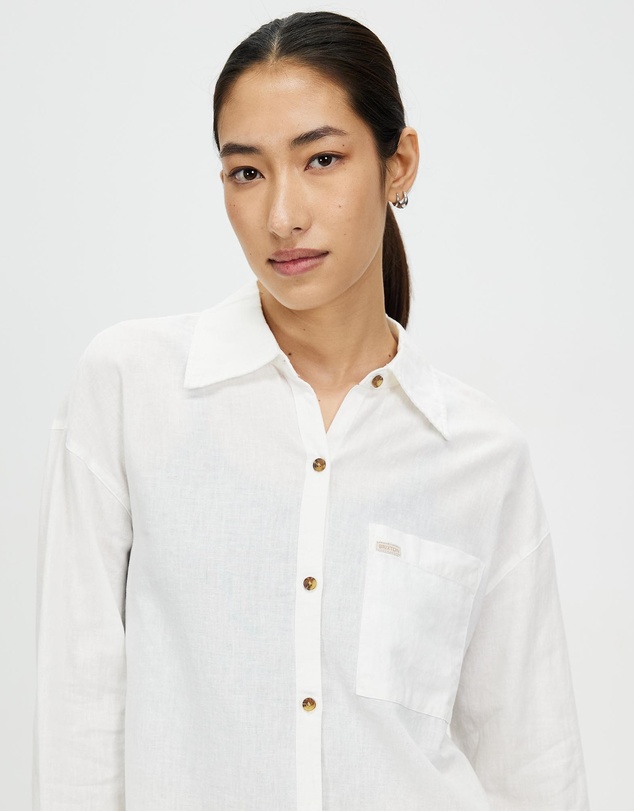 Brixton - Vintage Linen LS Shirtdress