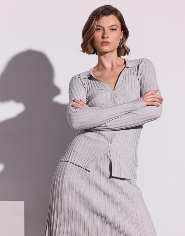 Staple the Label - Marlow Ribbed Polo Top