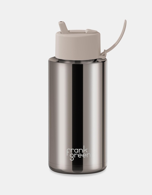 Frank Green - 34oz Ceramic Reusable Bottle with Flip Straw Lid