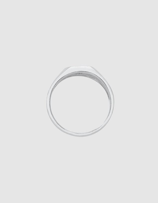 Kuzzoi - ICONIC EXCLUSIVE - Structured Signet Ring in 925 Sterling Silver