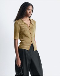 & Other Stories - Rib-Knit Lurex Top