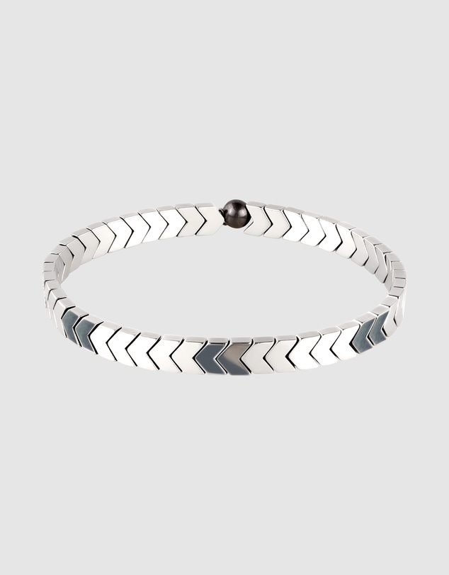 Kuzzoi - ICONIC EXCLUSIVE - Hematite Bead Bracelet in 925 Sterling Silver