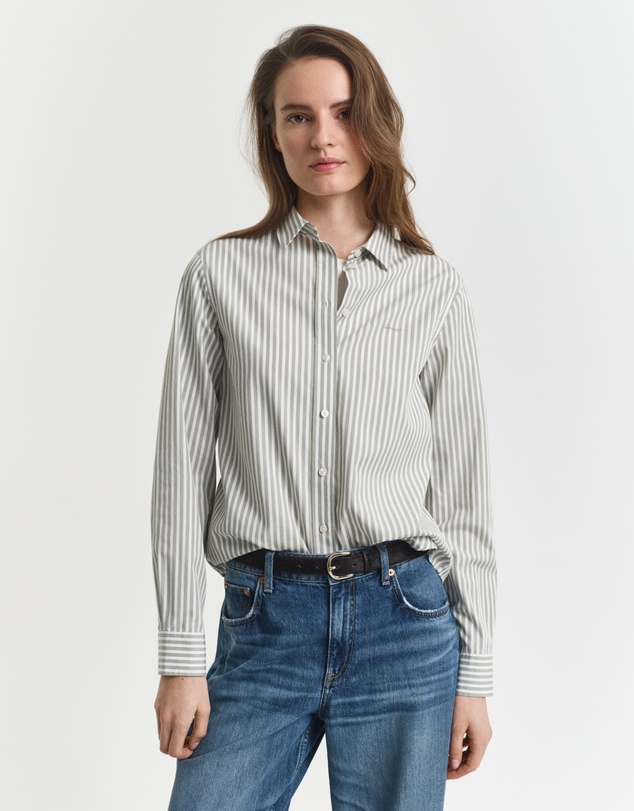Gant - Regular Fit Striped Poplin Shirt