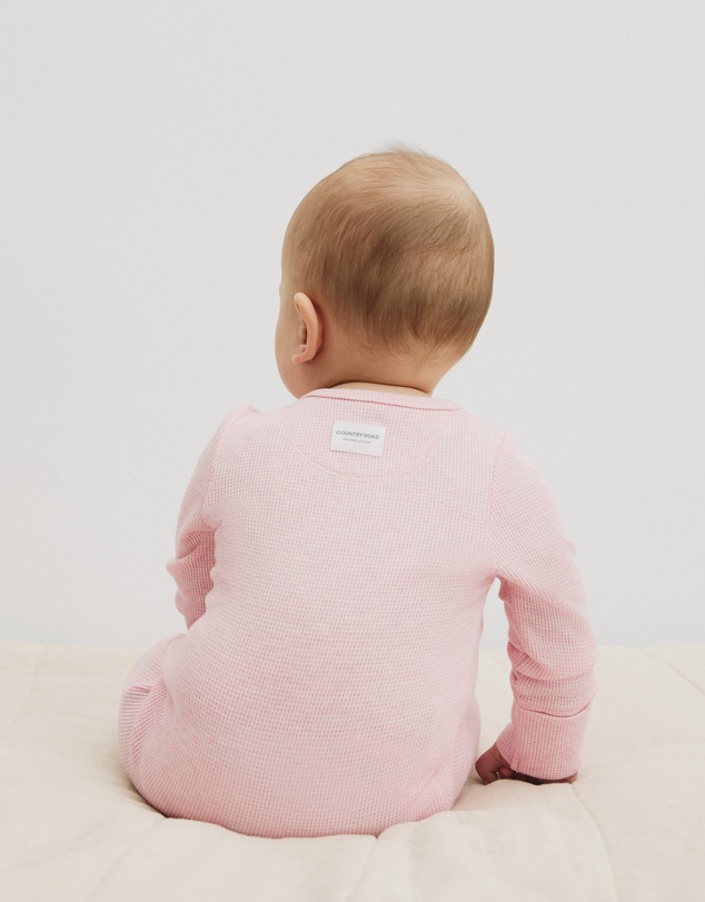 Country Road - Organically Grown Cotton Waffle Jumpsuit