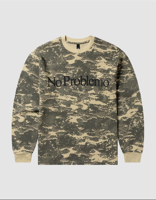 No Problemo - Forest Waffle LS Tee