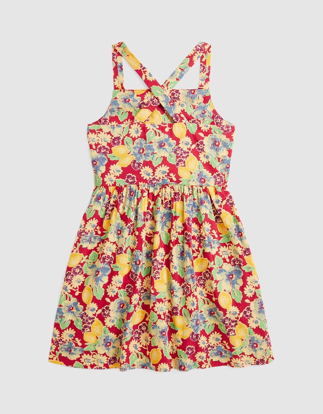 Polo Ralph Lauren - Lemon Floral Slub Cotton Dress - Kids