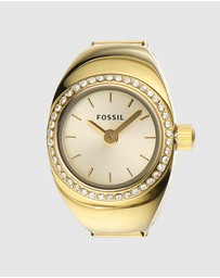 Fossil - Ring Gold Tone Analogue Watch
