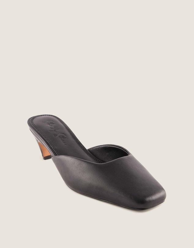Shelly Shen - Elodie Low Heels Black Leather