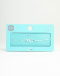 Lovisa - Sterling Silver Infinity & Cubic Zirconia Heart Link Bracelet