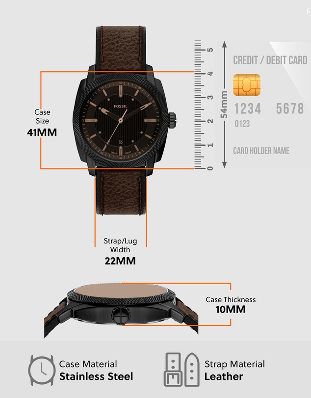 Fossil - Machine Brown Analogue Watch