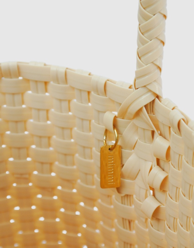 Mimmi Terra - Woven Micro Tote Marscapone