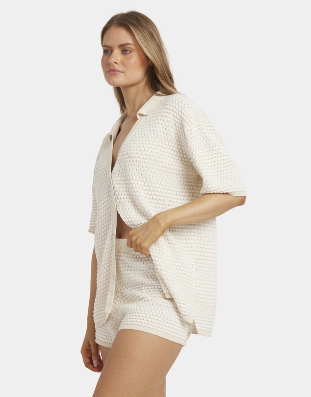 Billabong - Womens Sun Bubble Stripe Knit Shirt