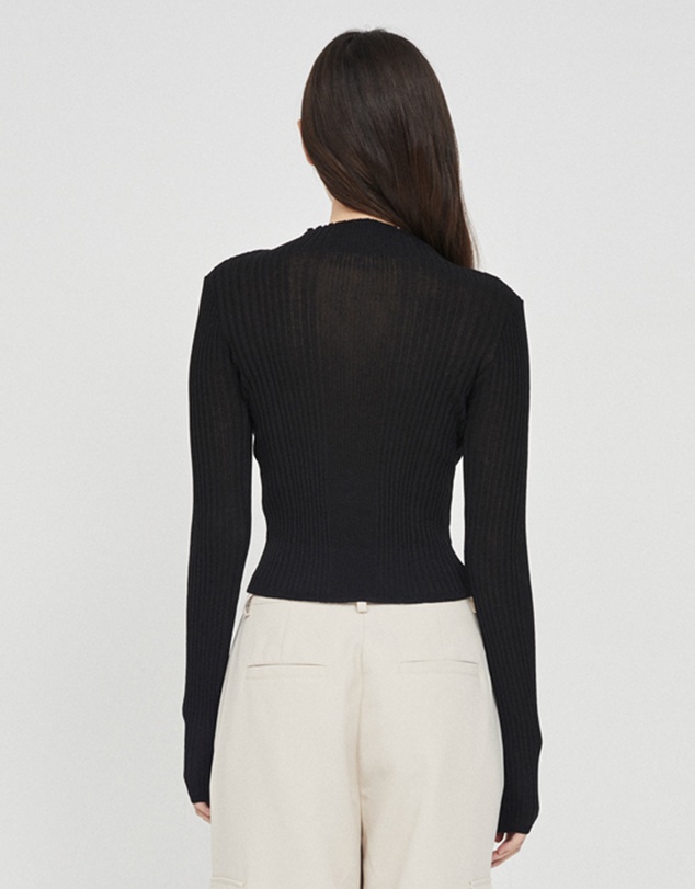 FRIEND of AUDREY - Finn Ribbed Knit Top