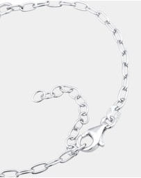 Elli Jewelry - Bracelet Crystal Heart 925 Sterling Silver