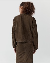 St. Agni - Suede Utility Cocoon Bomber