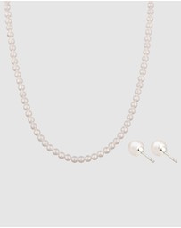 Elli Jewelry - Jewelry Set Set Pearl Elegant 925 Sterling Silver
