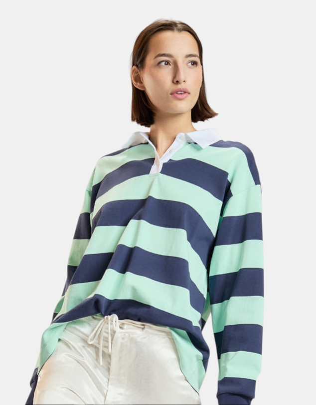 Cynthia Rowley - Striped Cotton Rugby Shirt