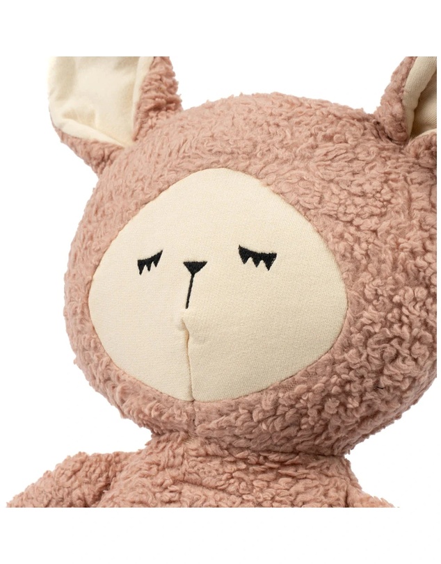 Fabelab - Weighted Big Buddy - Bunny, Dusty Rose, 44 cm