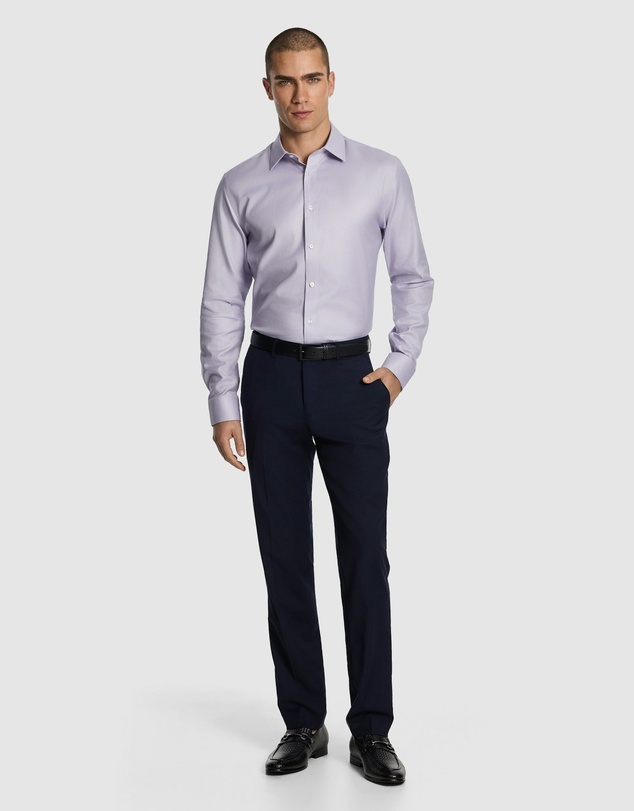 yd. - Maximum Two Ply Cotton Premium Slim Dress Shirt