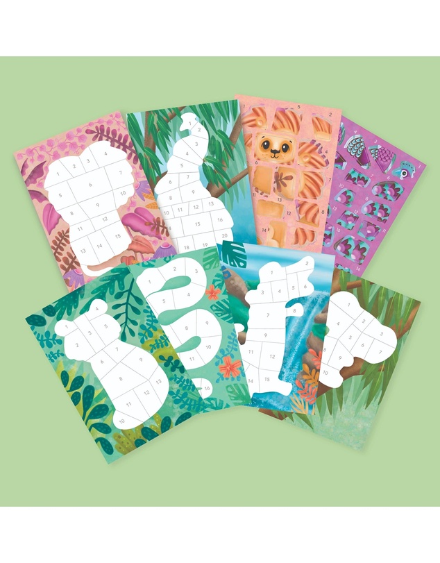 Tiger Tribe - Sticker By Numbers - Animals