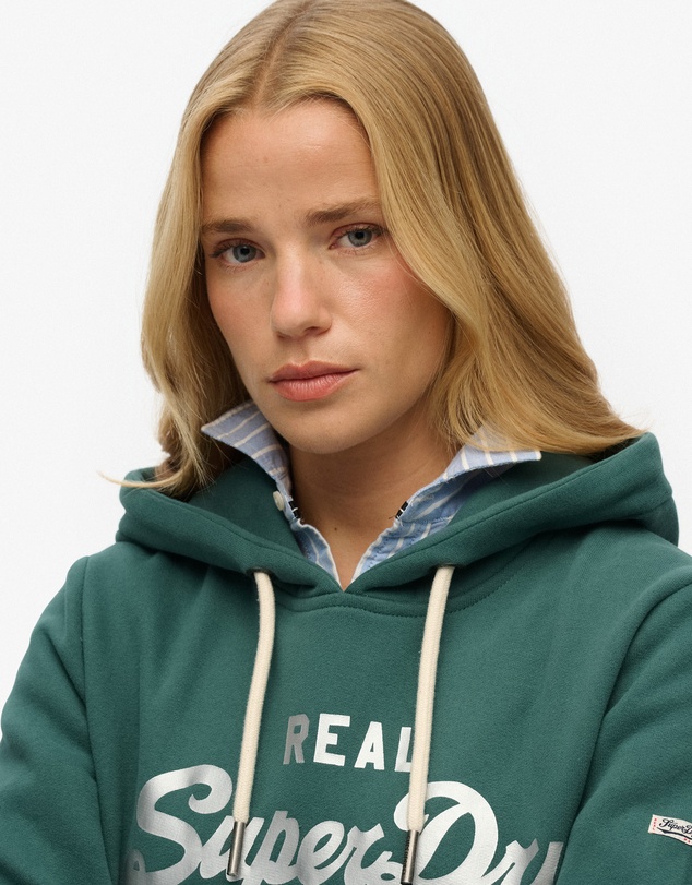 Superdry - Vintage Logo Metallic Hoodie
