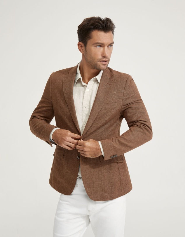 Oxford - Milton Half Lined Linen Cotton Blazer