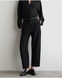 COS - Cropped Wool Barrel-Leg Trousers