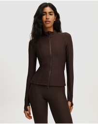 Cotton On Body Active - Fleece Lined Long Sleeve Zip Thru