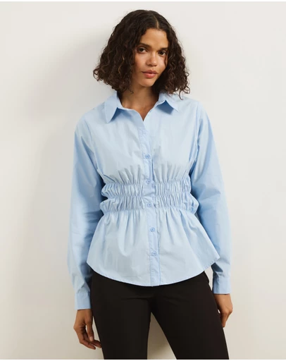 Atmos&Here - Tilly Gathered Waist Shirt