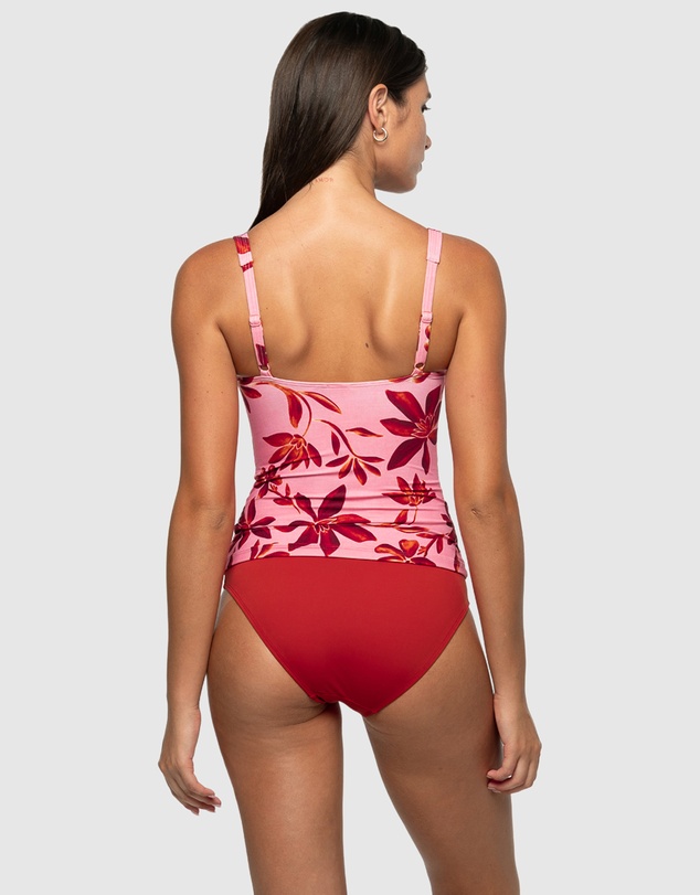 Nip Tuck Swim - Solstice Joanne Multifit Ruched Front Tankini Top